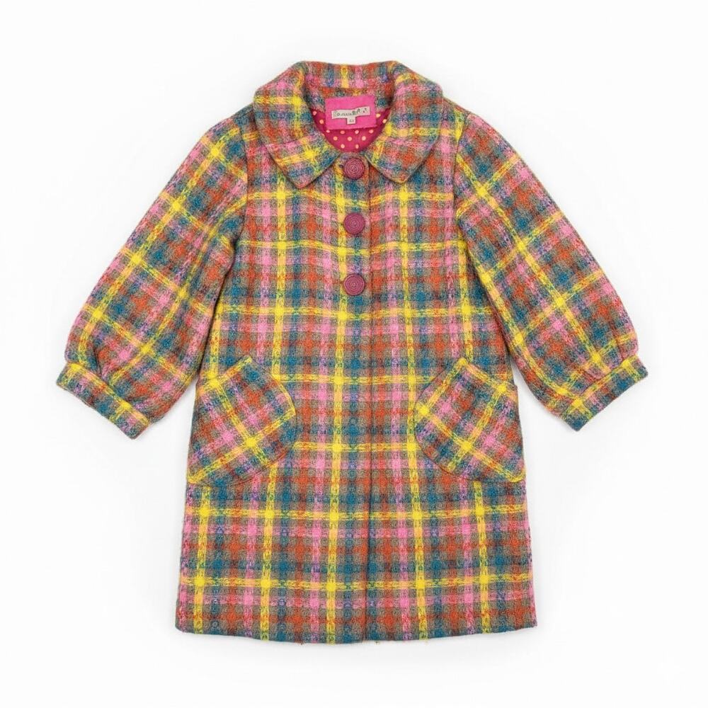 Lola et Moi Plaid Coat Girls Size 10